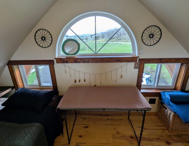 Are you a visiting artist? Ask for a special table and chair to be set up to enjoy the loft's north-facing light.